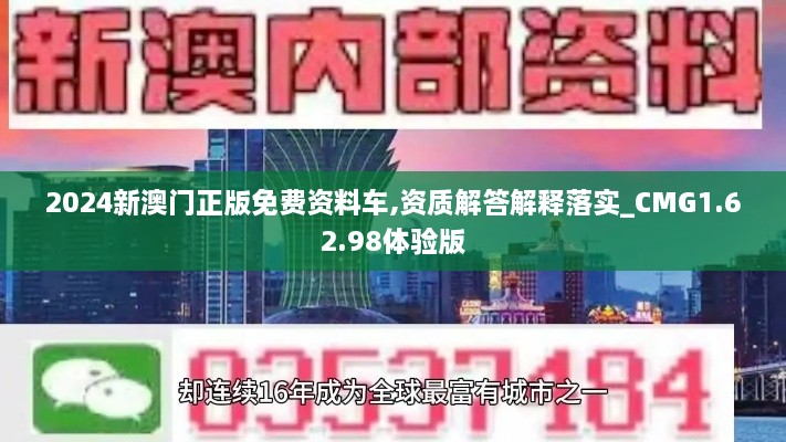 2024新澳門正版免費資料車,資質解答解釋落實_CMG1.62.98體驗版