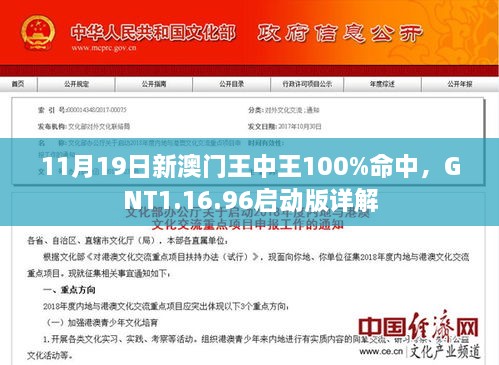 11月19日新澳門王中王100%命中，GNT1.16.96啟動(dòng)版詳解