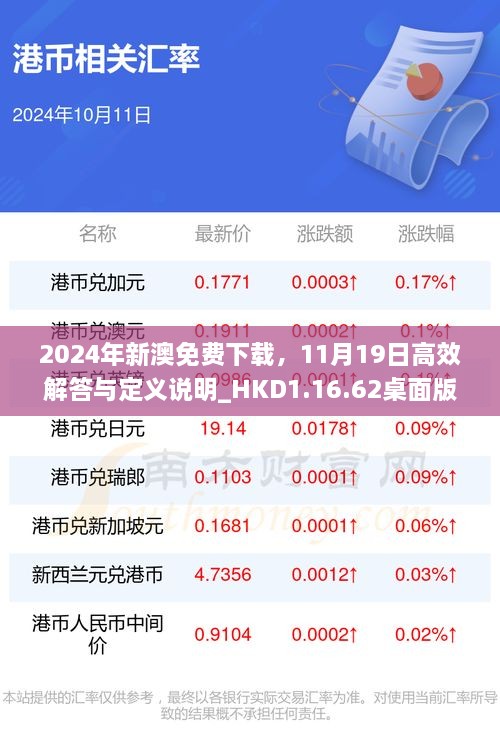 2024年新澳免費下載，11月19日高效解答與定義說明_HKD1.16.62桌面版