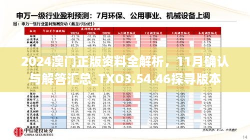 2024澳門(mén)正版資料全解析，11月確認(rèn)與解答匯總_TXO3.54.46探尋版本