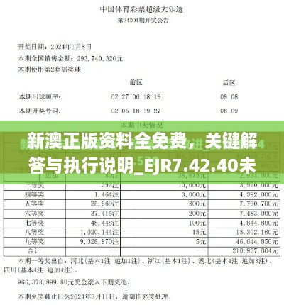 新澳正版資料全免費(fèi)，關(guān)鍵解答與執(zhí)行說明_EJR7.42.40未來版