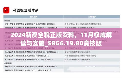 2024新澳全貌正版資料，11月權(quán)威解讀與實(shí)施_SBG6.19.80競(jìng)技版