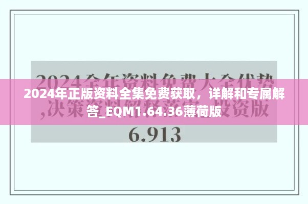 2024年正版資料全集免費(fèi)獲取，詳解和專屬解答_EQM1.64.36薄荷版