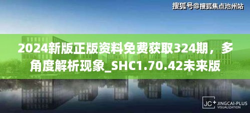 2024新版正版資料免費(fèi)獲取324期，多角度解析現(xiàn)象_SHC1.70.42未來版