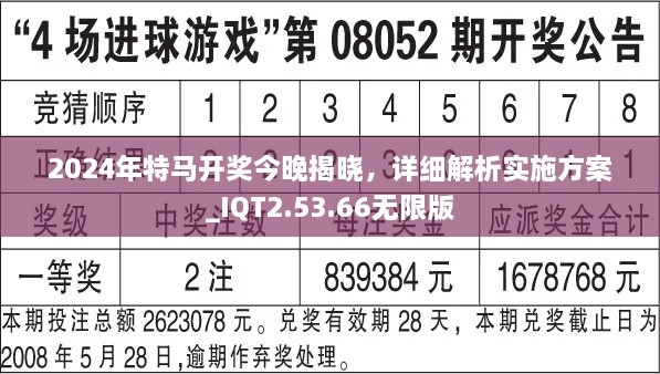 2024年特馬開獎今晚揭曉，詳細解析實施方案_IQT2.53.66無限版