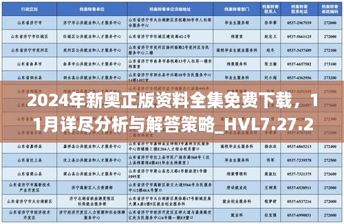 2024年新奧正版資料全集免費(fèi)下載，11月詳盡分析與解答策略_HVL7.27.27競(jìng)技版