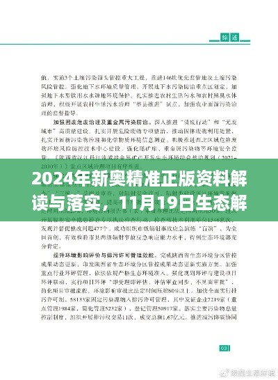 2024年新奧精準(zhǔn)正版資料解讀與落實(shí)，11月19日生態(tài)解析_PYC5.37.70煉皮境