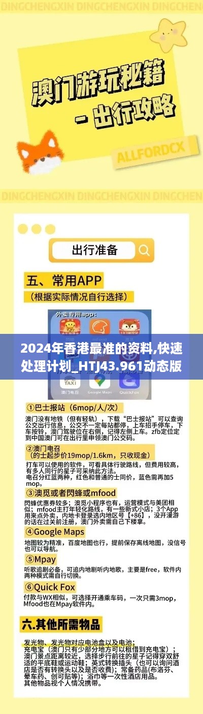 2024年香港最準的資料,快速處理計劃_HTJ43.961動態(tài)版