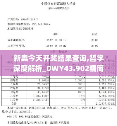 新奧今天開獎結(jié)果查詢,哲學(xué)深度解析_DWY43.902精簡版