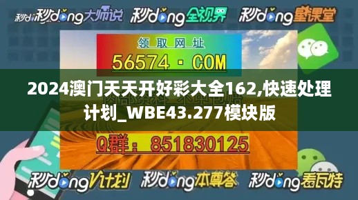 2024澳門天天開(kāi)好彩大全162,快速處理計(jì)劃_WBE43.277模塊版