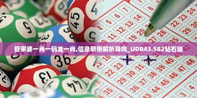 管家婆一肖一碼準(zhǔn)一肖,信息明晰解析導(dǎo)向_UDR43.582鉆石版