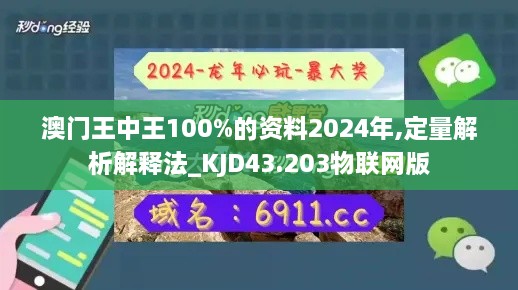 澳門(mén)王中王100%的資料2024年,定量解析解釋法_KJD43.203物聯(lián)網(wǎng)版