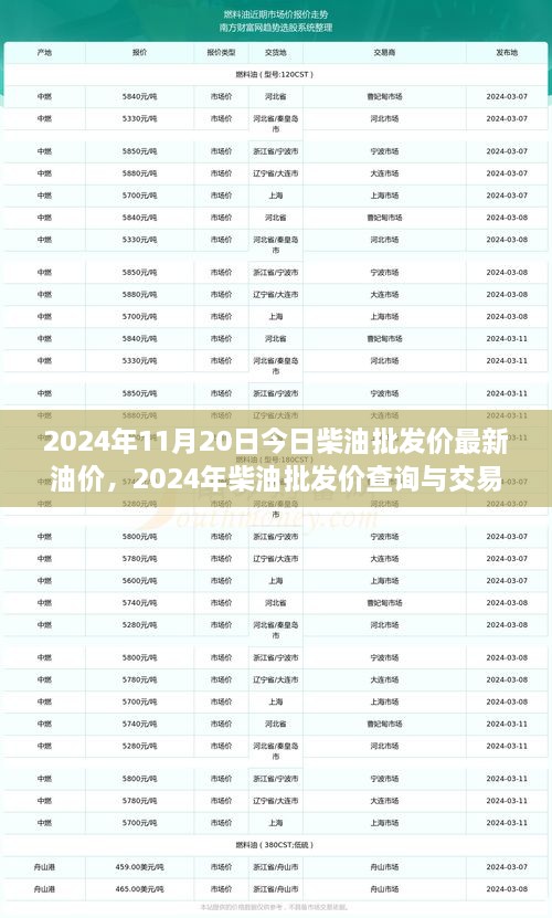 2024年柴油批發(fā)價最新動態(tài)，油價詳解與交易策略