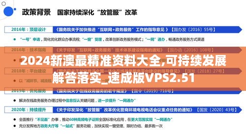 2024新澳最精準資料大全,可持續(xù)發(fā)展解答落實_速成版VPS2.51