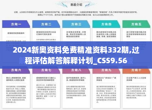 2024新奧資料免費(fèi)精準(zhǔn)資料332期,過程評估解答解釋計(jì)劃_CSS9.56