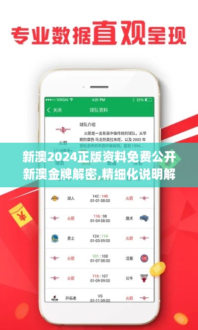 新澳2024正版資料免費(fèi)公開新澳金牌解密,精細(xì)化說明解析_安全版ZNV1.19