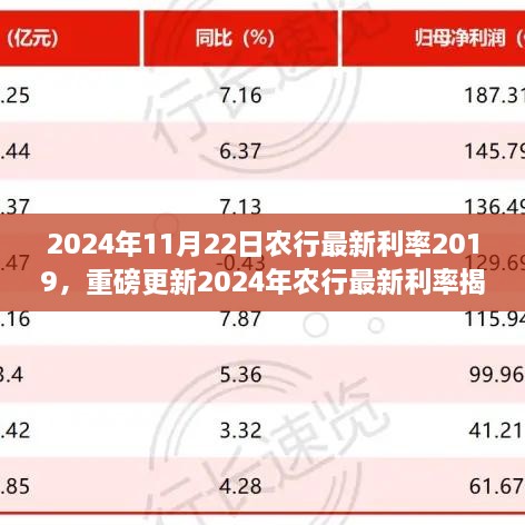 揭秘2024年農(nóng)行最新利率，理財(cái)規(guī)劃新篇章開啟！