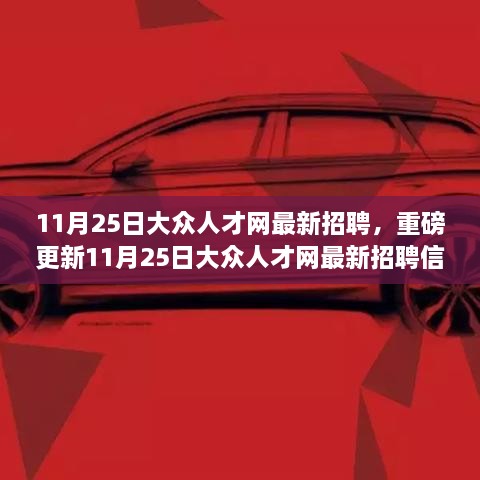 11月25日大眾人才網(wǎng)最新招聘信息大揭秘，理想職位等你來(lái)挑戰(zhàn)！