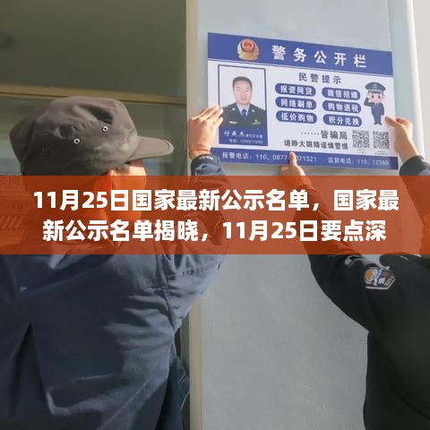 11月25日國家最新公示名單，國家最新公示名單揭曉，11月25日要點深度解讀