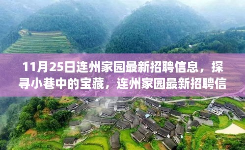 連州家園最新招聘，小巷寶藏與獨(dú)特小店的交織故事