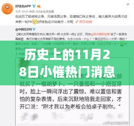 歷史上的11月28日，小催熱門消息回顧