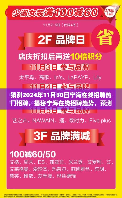 猜測2024年11月30日寧海在線招聘熱門招聘，揭秘寧海在線招聘趨勢，預測2024年熱門職位與人才需求