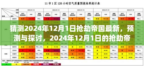 個人觀點(diǎn)分析，預(yù)測與探討2024年12月1日搶劫帝國的新動態(tài)及展望