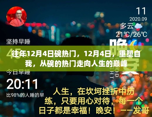 12月4日，從碗的熱門走向人生巔峰，重塑自我之旅