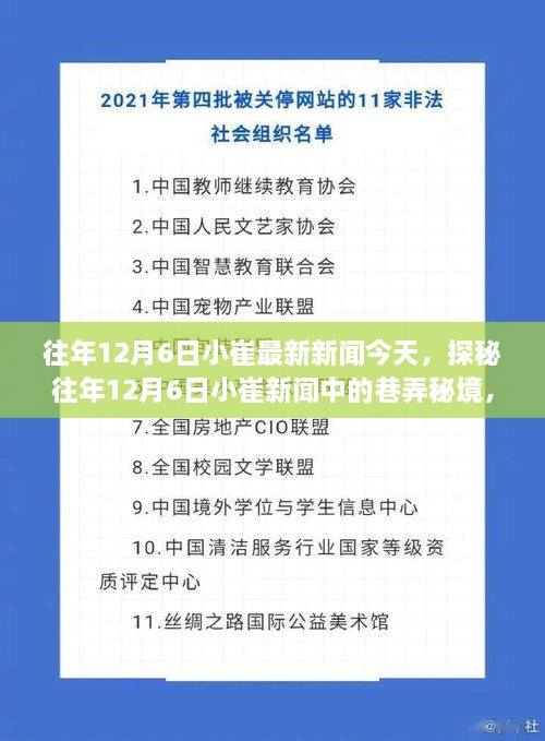 探秘往年12月6日小崔新聞中的巷弄秘境，小巷深處的特色小店揭秘