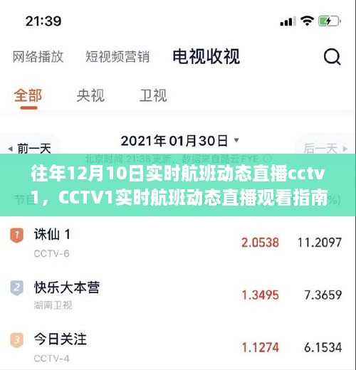CCTV1實時航班動態(tài)直播指南，輕松追蹤航班動態(tài)，初學(xué)者友好教程