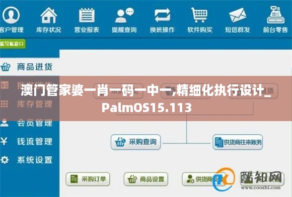 澳門管家婆一肖一碼一中一,精細(xì)化執(zhí)行設(shè)計_PalmOS15.113