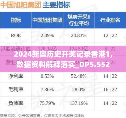 2024新奧歷史開獎記錄香港1,數據資料解釋落實_DP5.552