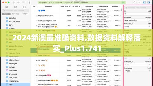 2024新澳最準確資料,數據資料解釋落實_Plus1.741