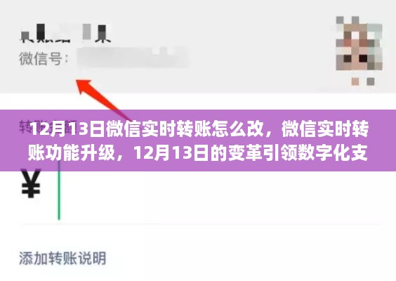 微信實時轉(zhuǎn)賬功能升級，引領(lǐng)數(shù)字化支付新時代的變革（附詳細(xì)操作步驟）