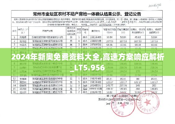 2024年新奧免費(fèi)資料大全,高速方案響應(yīng)解析_LT5.956