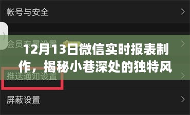 揭秘小巷深處的獨特風味，特色小店的微信實時報表制作之旅揭秘日報表背后的故事