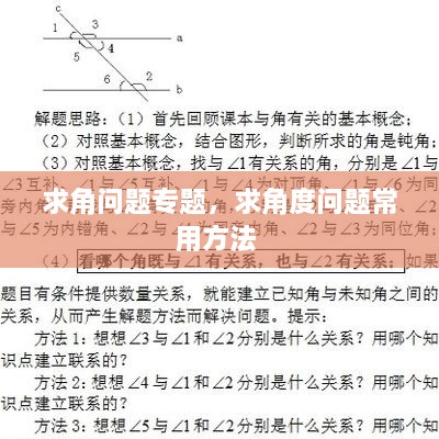 求角問題專題，求角度問題常用方法 