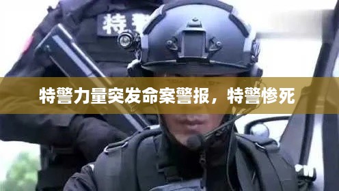 特警力量突發(fā)命案警報，特警慘死 