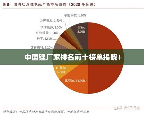 中國鋰廠家排名前十榜單揭曉！