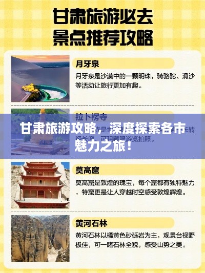 甘肅旅游攻略，深度探索各市魅力之旅！