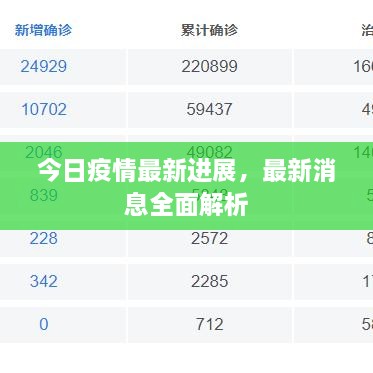 今日疫情最新進展，最新消息全面解析