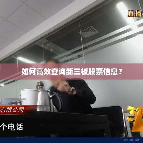 如何高效查詢新三板股票信息？