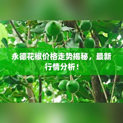 永德花椒價格走勢揭秘，最新行情分析！