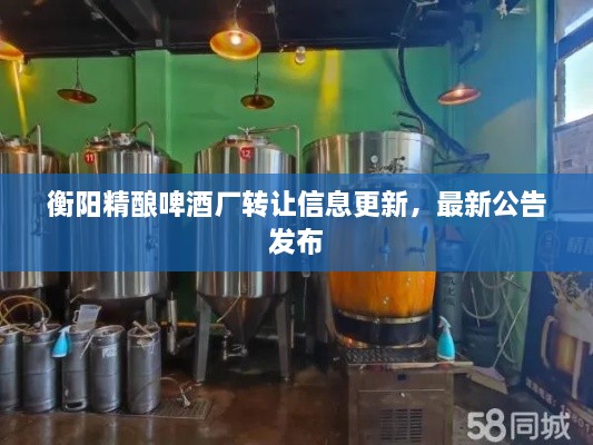 衡陽精釀啤酒廠轉讓信息更新，最新公告發(fā)布